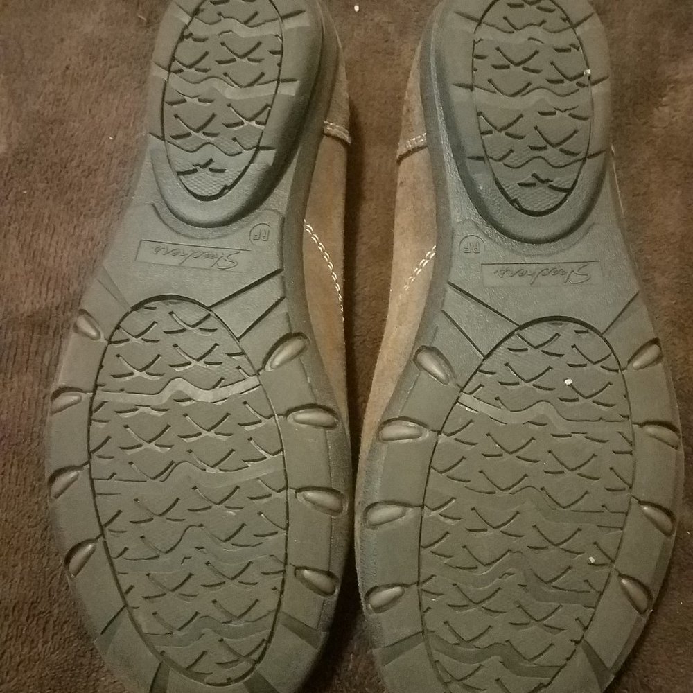 Skechers Brown Suede Walking Shoes 6.5 7.5 - Picture 4 of 4